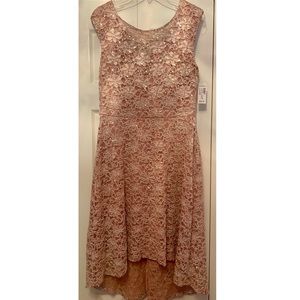 NWT Dress Barn Floral Sequin Asymmetrical Dress